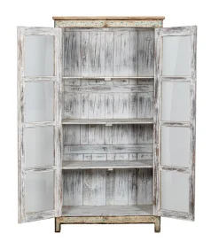 Exclusivas Witryna AENRMES 180 cm drewno mango