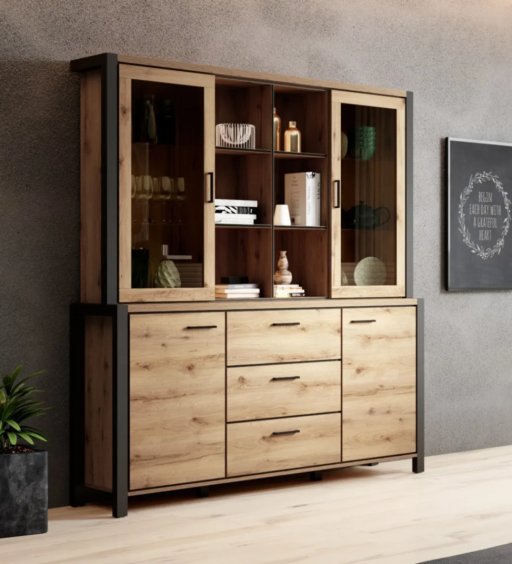 Helvetia Witryna AKTIV 180 cm w optyce dąb Taurus