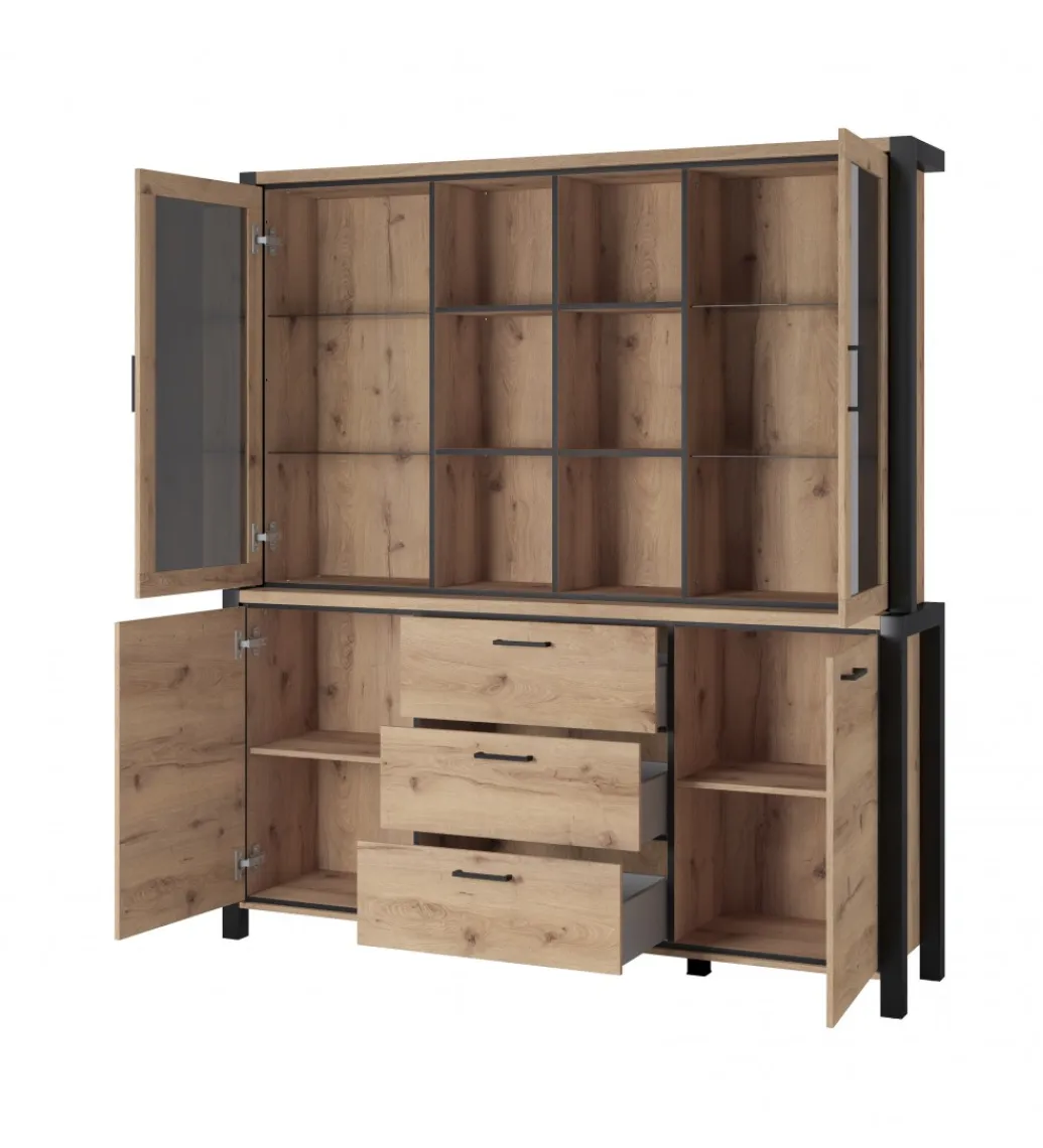 Helvetia Witryna AKTIV 180 cm w optyce dąb Taurus