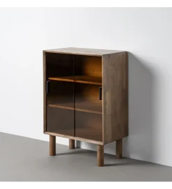 Zona-Design Witryna AMY 100 cm drewno kauczuk