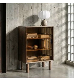 Zona-Design Witryna AMY 100 cm drewno kauczuk