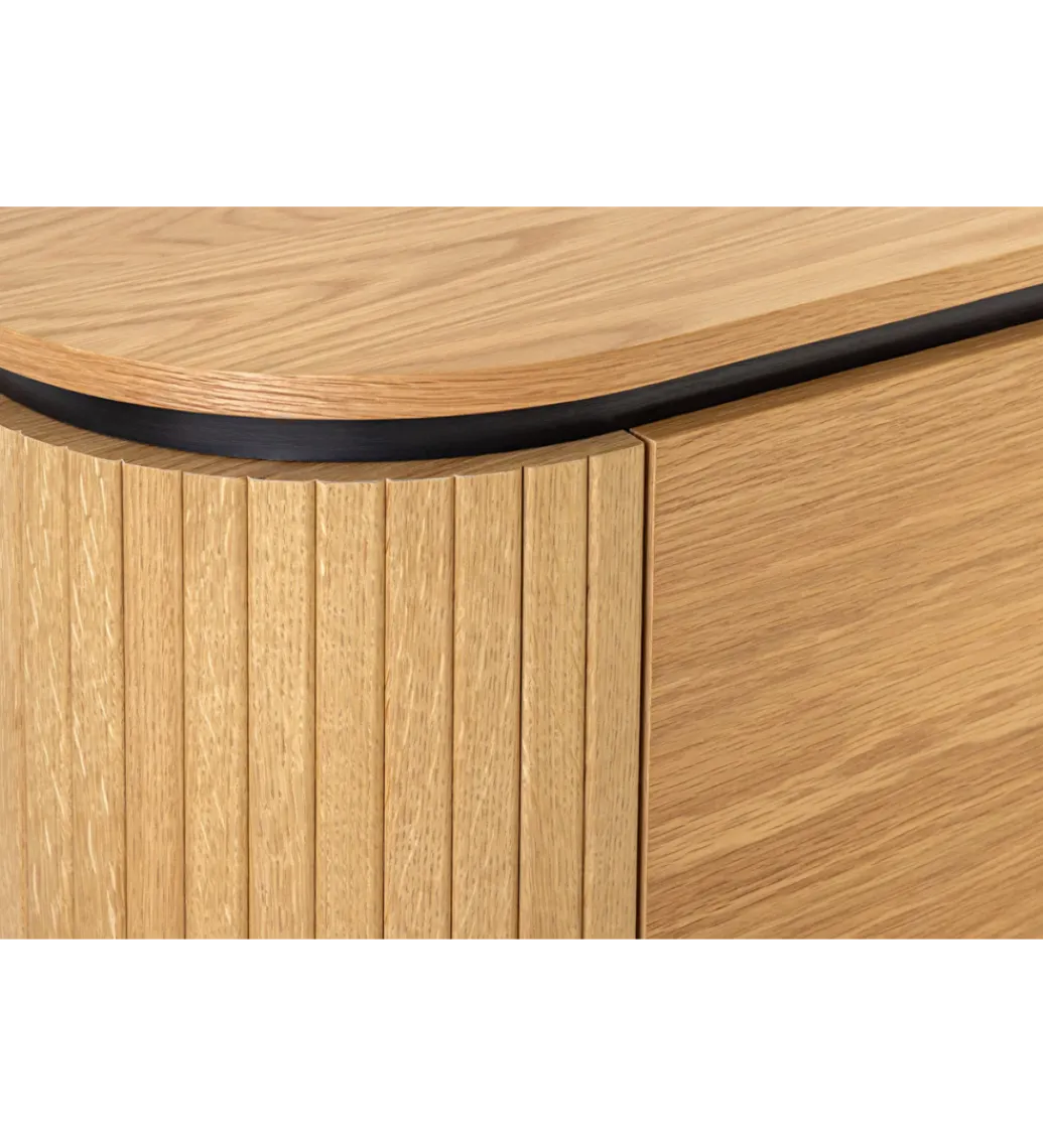 Invicta Interior Witryna ATELIER 140 cm kolor naturalnego dębu