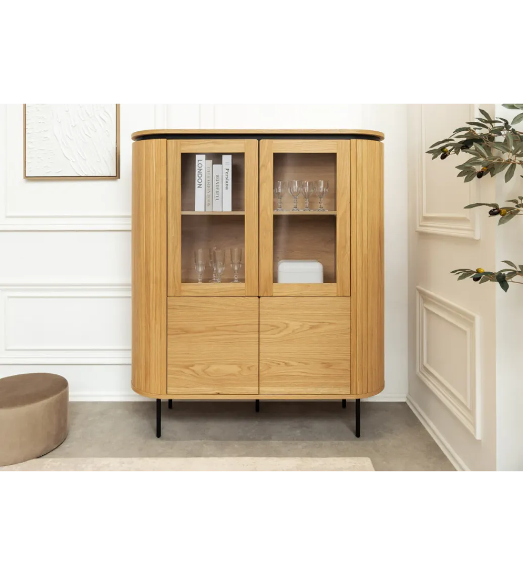 Invicta Interior Witryna ATELIER 140 cm kolor naturalnego dębu