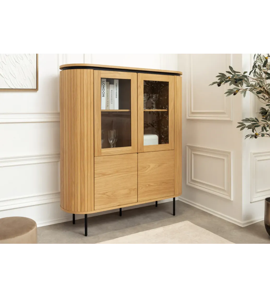 Invicta Interior Witryna ATELIER 140 cm kolor naturalnego dębu