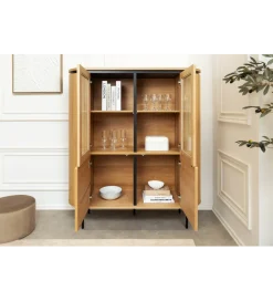Invicta Interior Witryna ATELIER 140 cm kolor naturalnego dębu