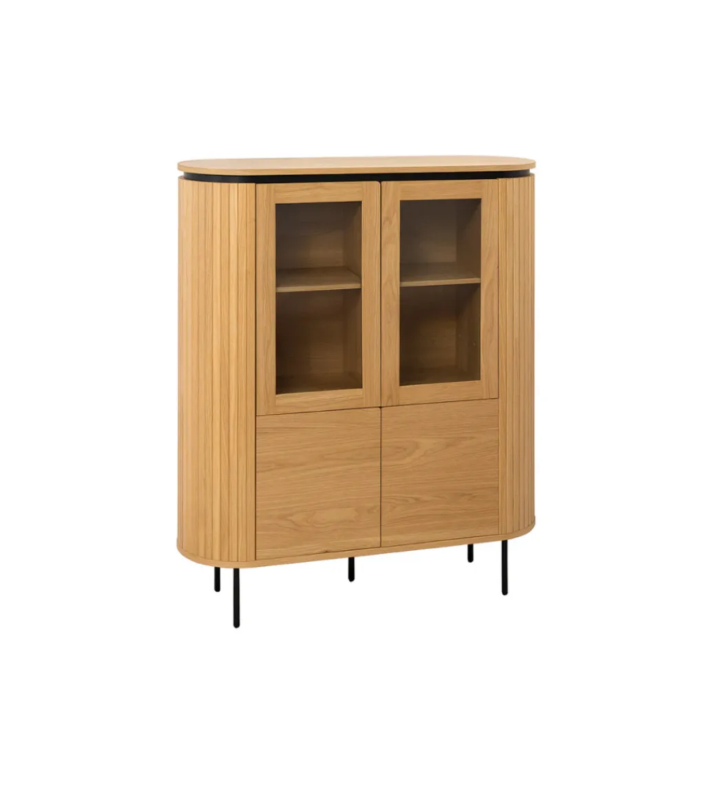 Invicta Interior Witryna ATELIER 140 cm kolor naturalnego dębu