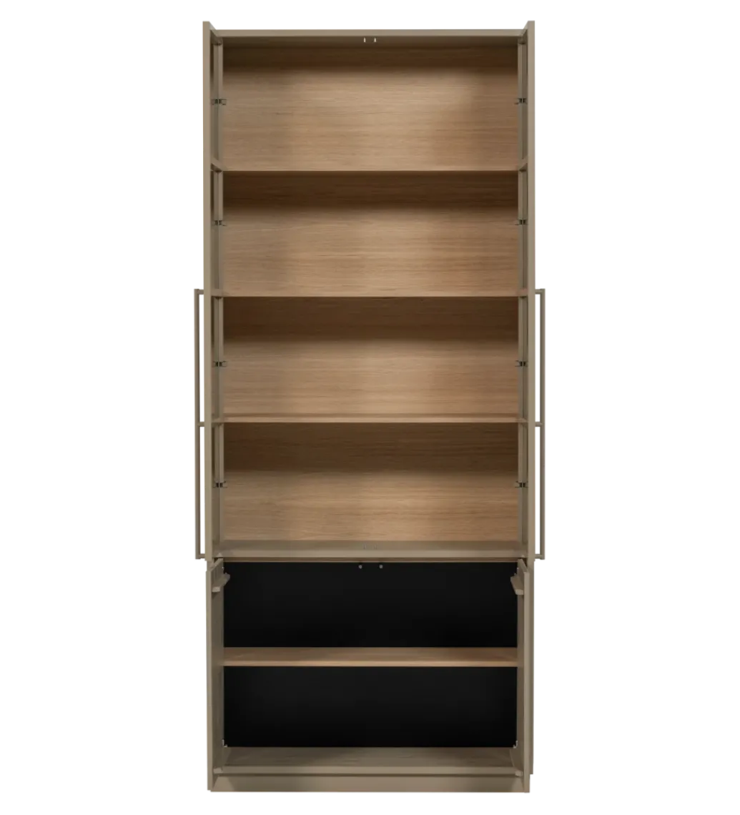 WOOOD Witryna CASA 236 cm drewno sosny piaskowy