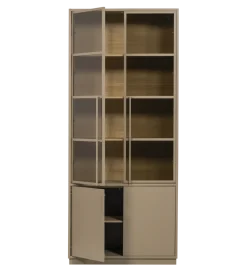 WOOOD Witryna CASA 236 cm drewno sosny piaskowy