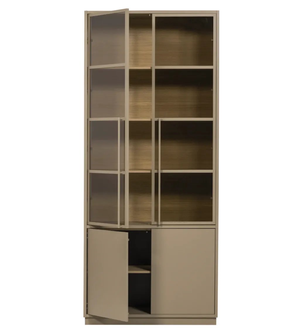 WOOOD Witryna CASA 236 cm drewno sosny piaskowy