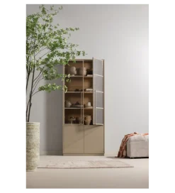WOOOD Witryna CASA 236 cm drewno sosny piaskowy