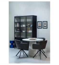 WOOOD Witryna EXHIBIT 200 cm XL czarny