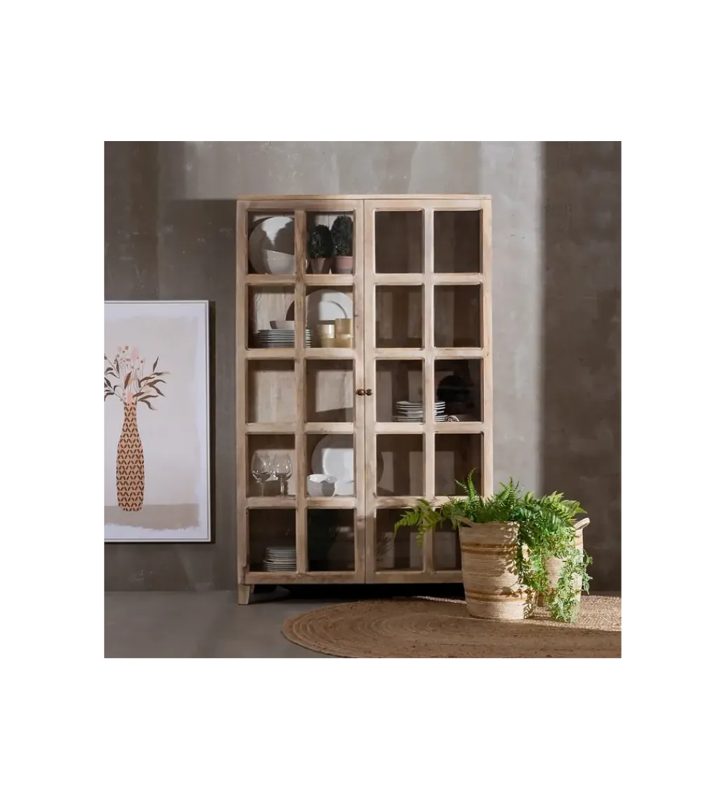 Zona-Design Witryna Iron Craft II 115 cm drewno mango