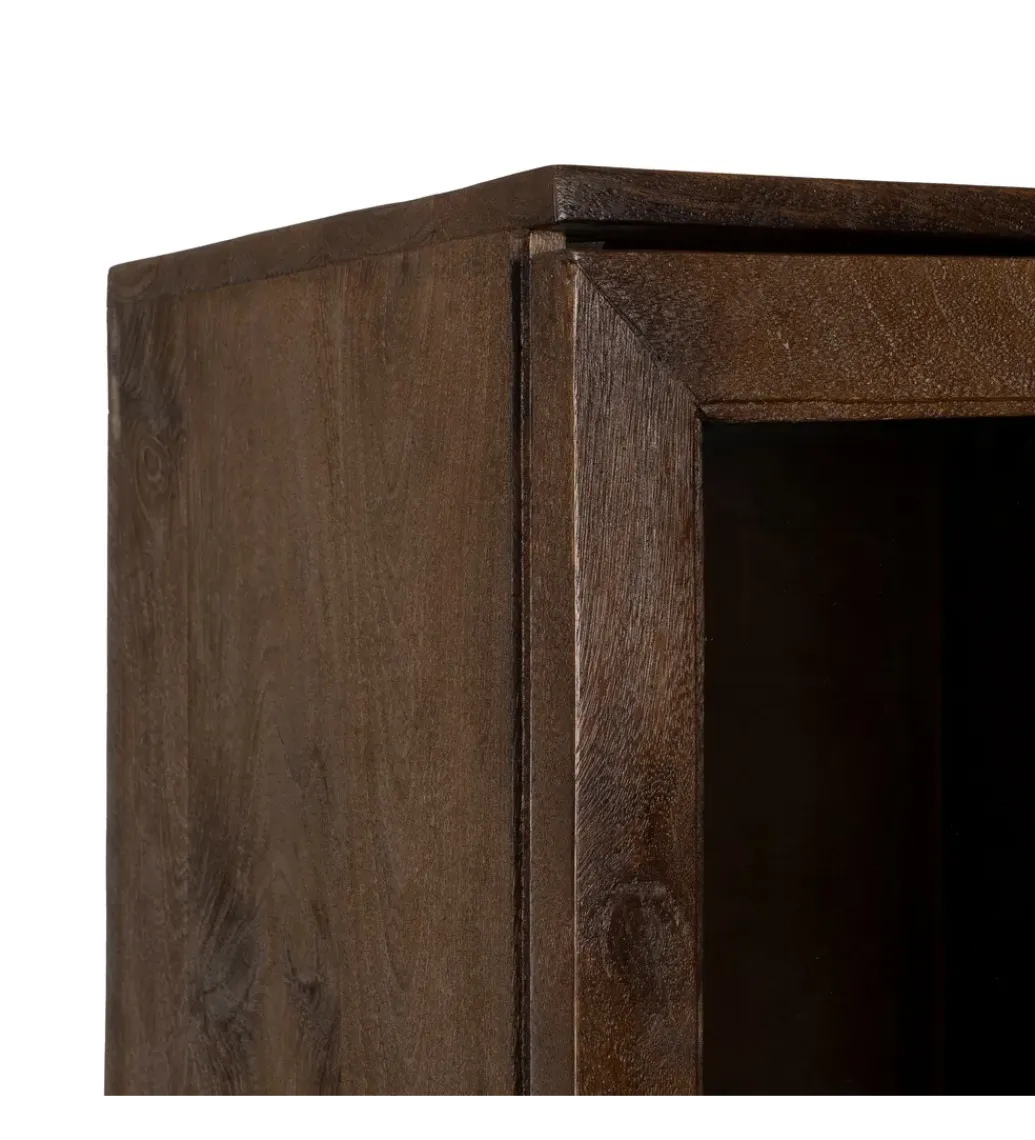 Zona-Design Witryna KOST 180 cm drewno mango brązowy