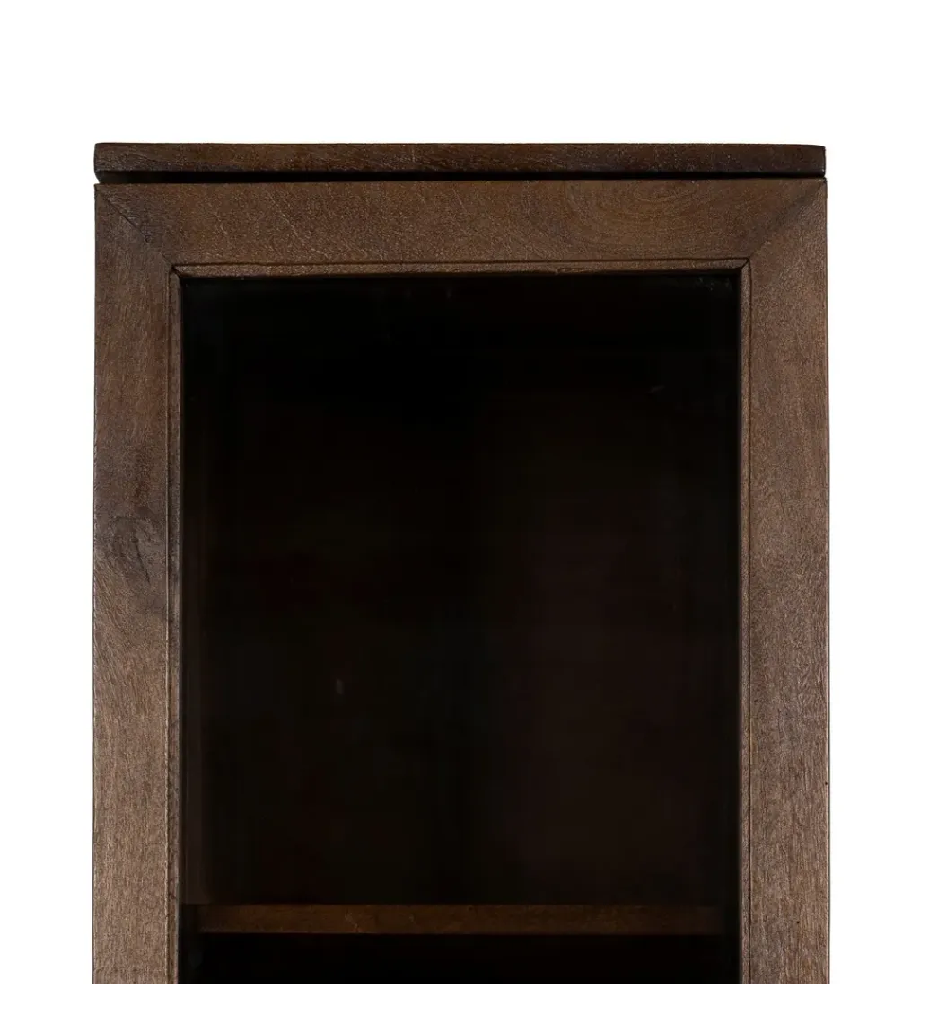 Zona-Design Witryna KOST 180 cm drewno mango brązowy