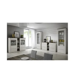 Helvetia Witryna LARONA 65 cm o wybarwieniu Sonoma Trufel z kolorem Sibiu Larche