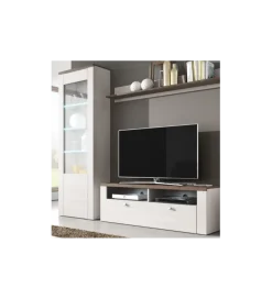 Helvetia Witryna LARONA 65 cm o wybarwieniu Sonoma Trufel z kolorem Sibiu Larche