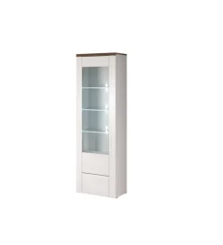 Helvetia Witryna LARONA 65 cm o wybarwieniu Sonoma Trufel z kolorem Sibiu Larche