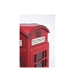 KARE Witryna LONDON TELEPHONE 140 cm czerwona