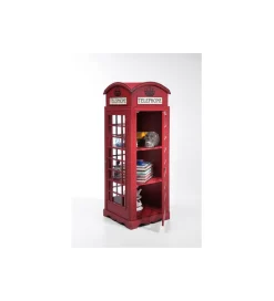 KARE Witryna LONDON TELEPHONE 140 cm czerwona