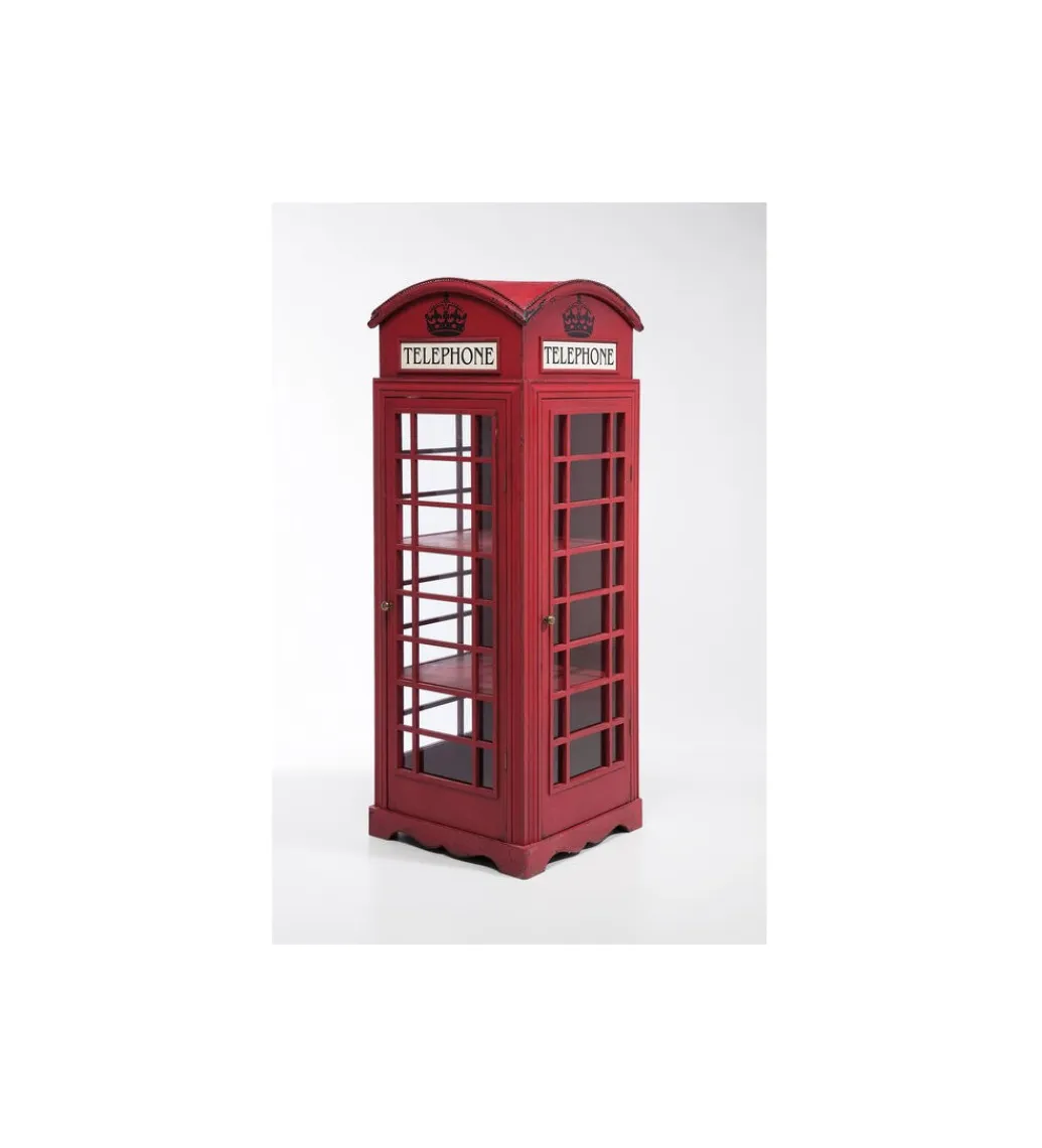 KARE Witryna LONDON TELEPHONE 140 cm czerwona