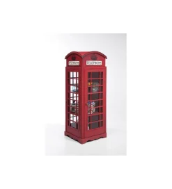KARE Witryna LONDON TELEPHONE 140 cm czerwona