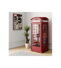 KARE Witryna LONDON TELEPHONE 140 cm czerwona