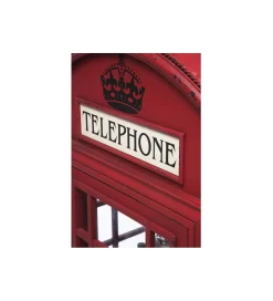 KARE Witryna LONDON TELEPHONE 140 cm czerwona