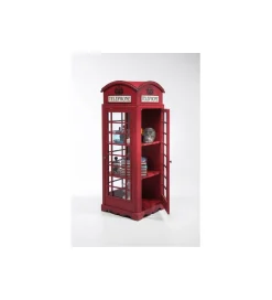 KARE Witryna LONDON TELEPHONE 140 cm czerwona