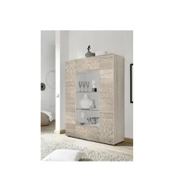 MCA Linia Włoska Witryna MIRO 120 cm dąb sonoma