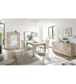 MCA Linia Włoska Witryna MIRO 120 cm dąb sonoma