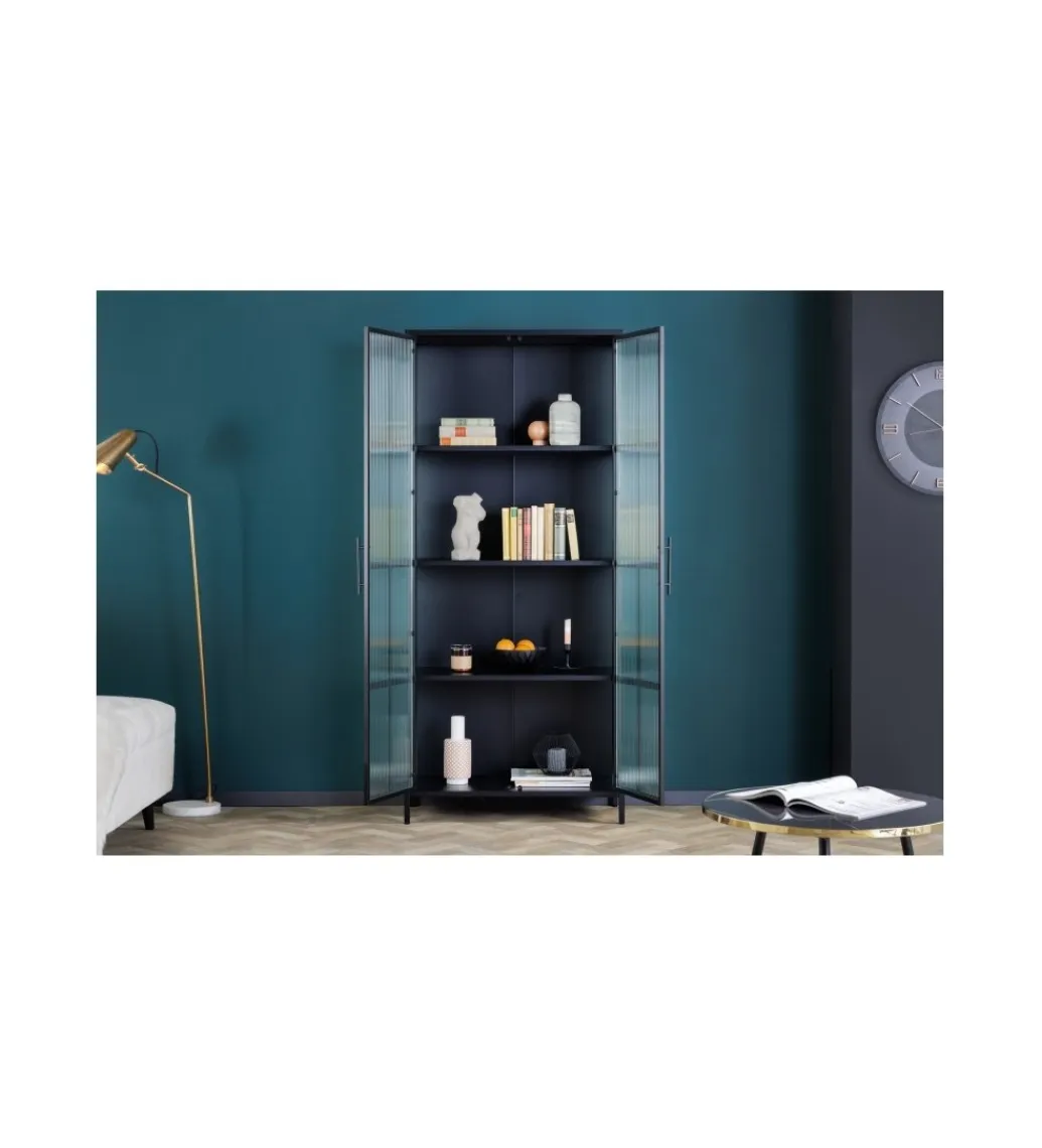 Invicta Interior Witryna OLIMPIA 80 cm czarna