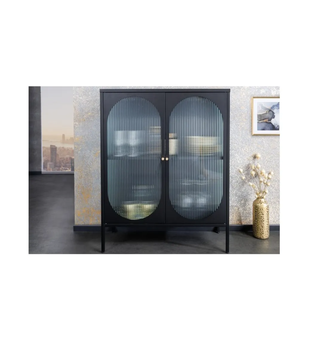 Invicta Interior Witryna OLIMPIA III 90 cm czarna