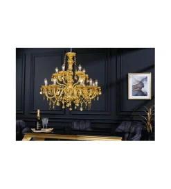 Invicta Interior Żyrandol Karat 80 cm 15 ramion złoty