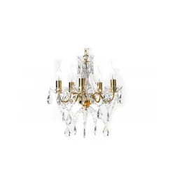 Invicta Interior Żyrandol Karat S 40 cm 5 ramion złoty