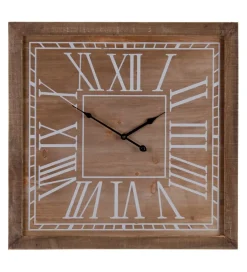Zona-Design Zegar DOKAPO 60 cm drewno jodłowe