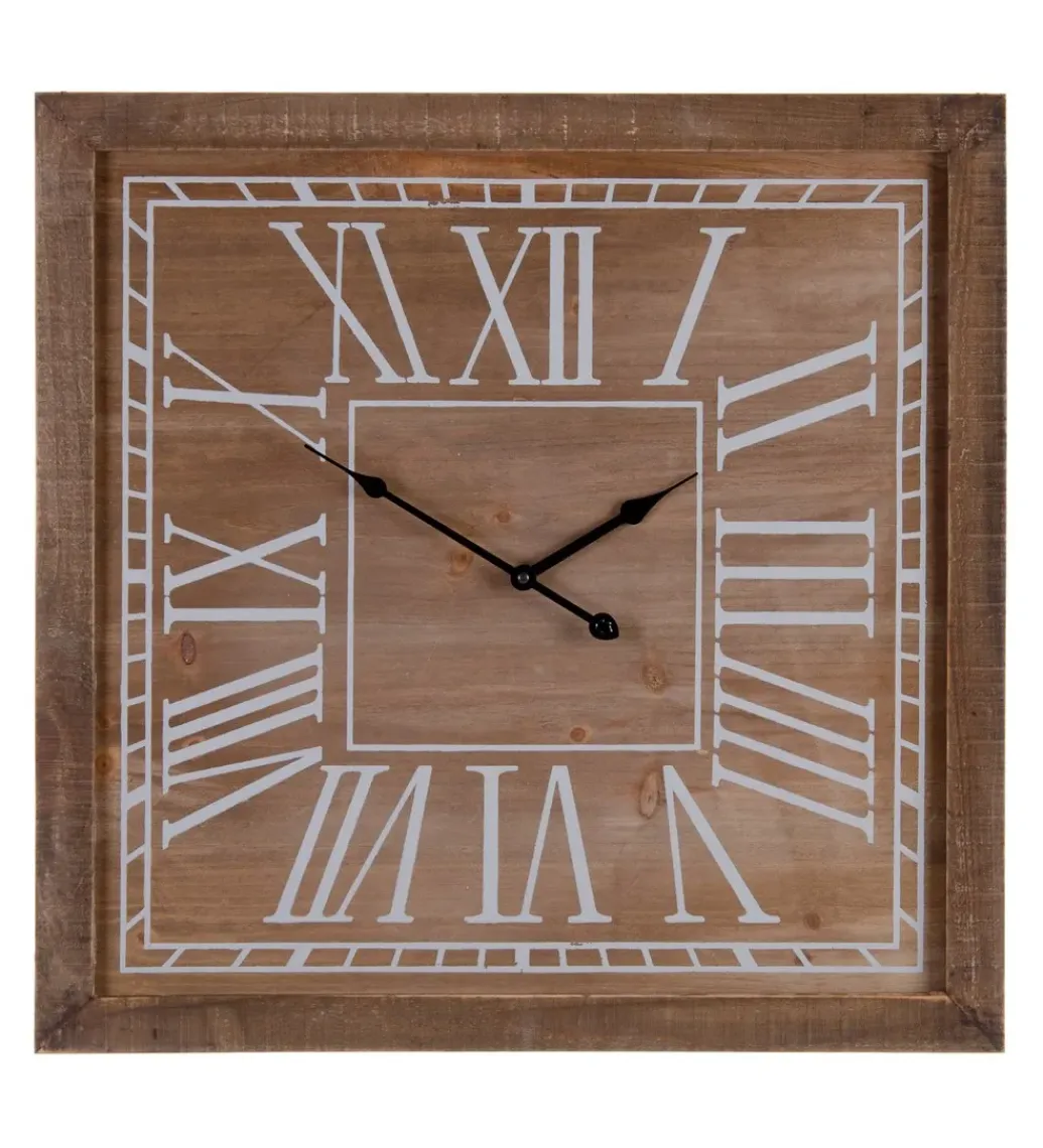 Zona-Design Zegar DOKAPO 60 cm drewno jodłowe