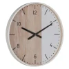 Zona-Design Zegar KUMINA 60 cm naturalny biały