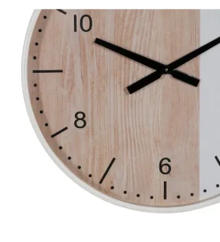 Zona-Design Zegar KUMINA 60 cm naturalny biały