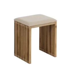 Zona-Design Zestaw 2 ławek BELLAMONTE 50 cm 41 cm drewno teak