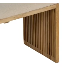 Zona-Design Zestaw 2 ławek BELLAMONTE 115 cm 106 cm drewno teak