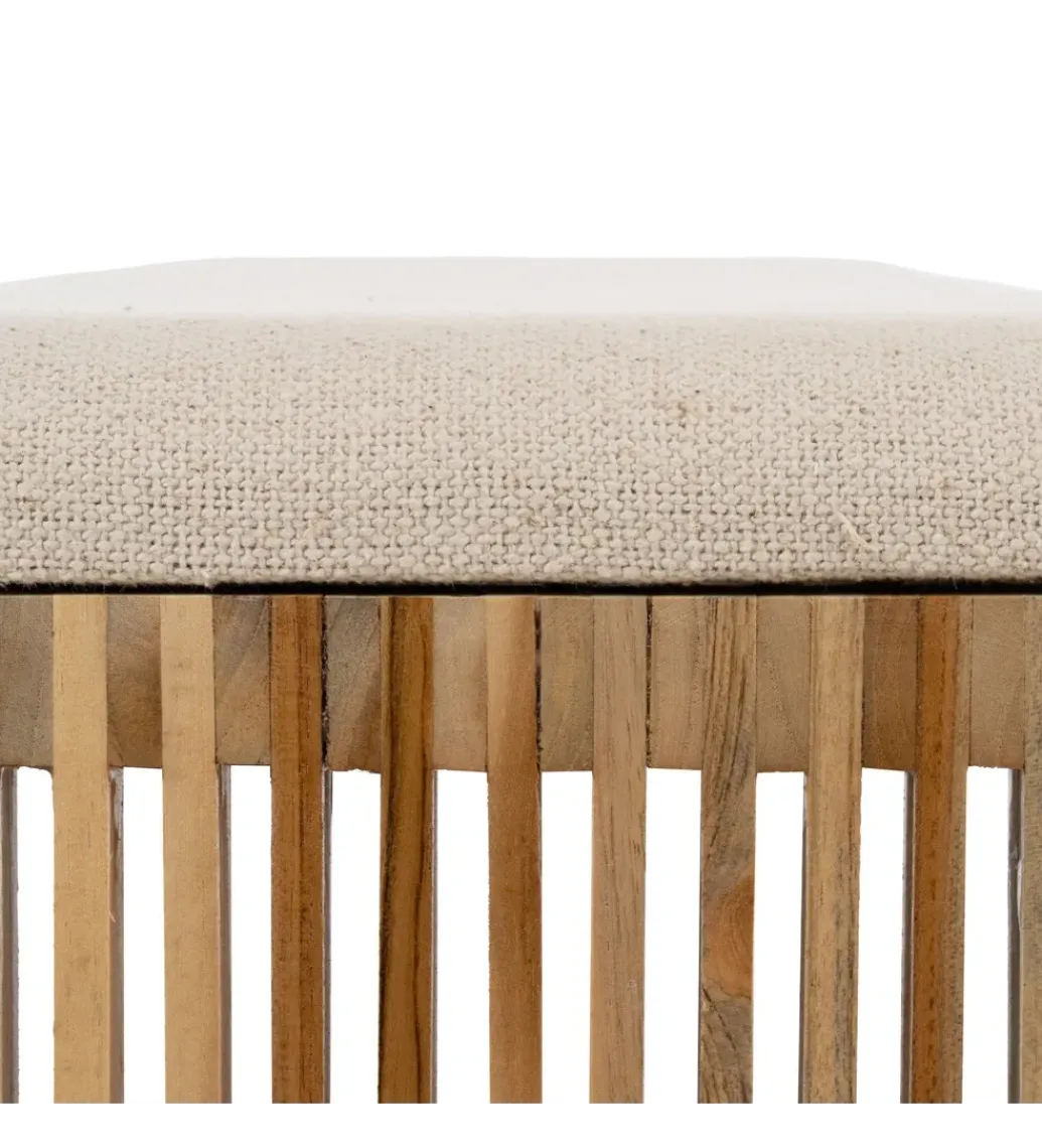 Zona-Design Zestaw 2 ławek BELLAMONTE 115 cm 106 cm drewno teak