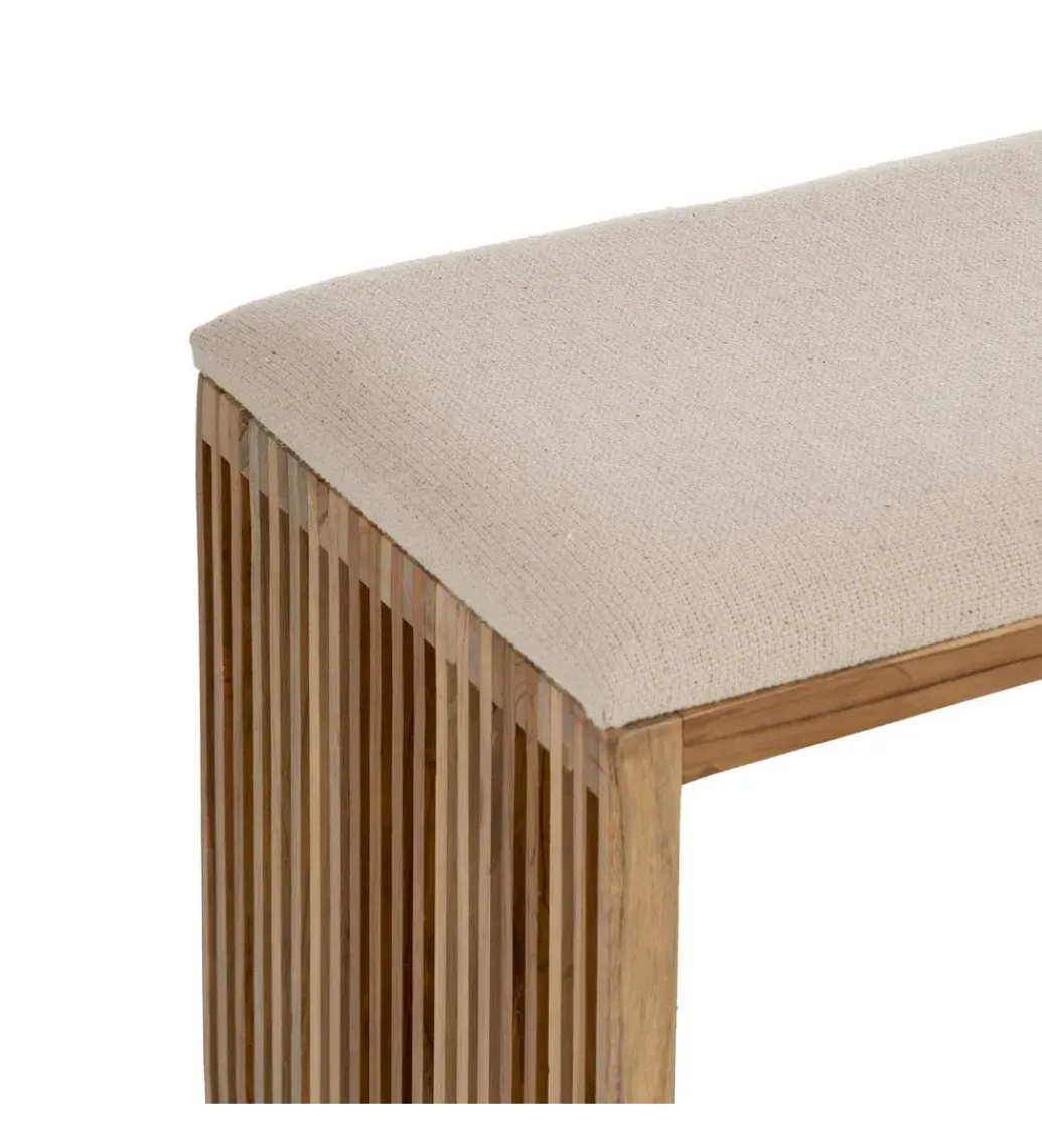 Zona-Design Zestaw 2 ławek BELLAMONTE 115 cm 106 cm drewno teak