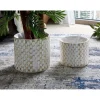 Imeri Zestaw 2 doniczek GRABADY 30 cm 25 cm naturalne