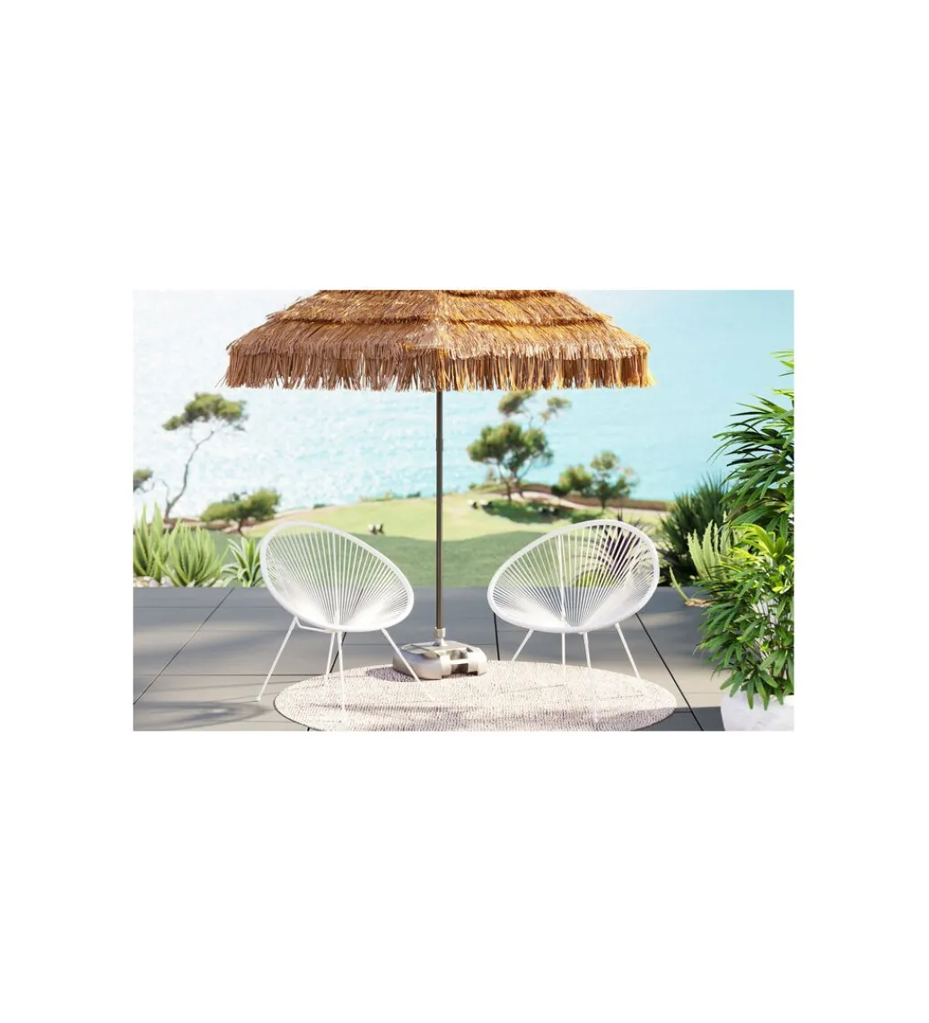 KARE Zestaw 2 foteli ACAPULCO mono biel