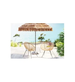 KARE Zestaw 2 foteli ACAPULCO naturalne