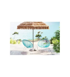 KARE Zestaw 2 foteli ACAPULCO turkusowych