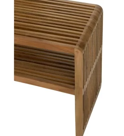 J-Line Zestaw 2 konsol SHELIS 130 cm 118 cm drewno teak
