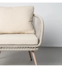 Zona-Design Zestaw ogrodowy DUNA sofa 153 cm dwa fotele 74 cm stolik 66 cm