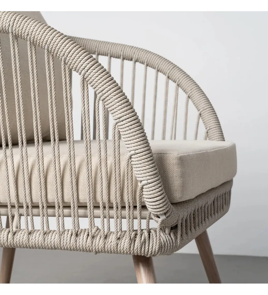 Zona-Design Zestaw ogrodowy DUNA sofa 153 cm dwa fotele 74 cm stolik 66 cm