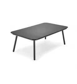 Halmar Zestaw ogrodowy ROCCA ciemnoszary - sofa + 2 x fotel + ława